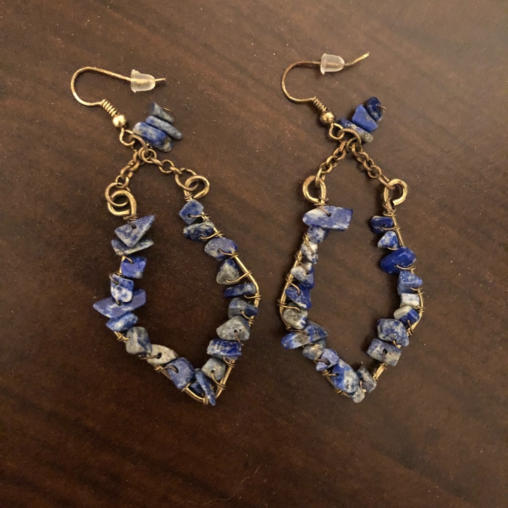Blue Stone Earrings